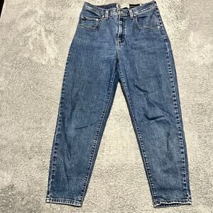 Silvertab Jeans Womens 30 (30x26) Mom High Rise Blue Denim Pants